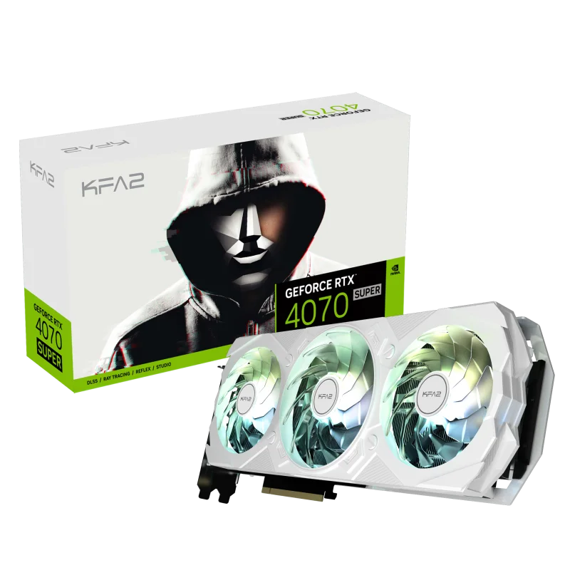 KFA2 GeForce RTX 4070 Super EX GAMER White 1-Click OC 12GB KFA2 GeForce RTX 4070 Super EX GAMER White 1-Click OC 12GB
